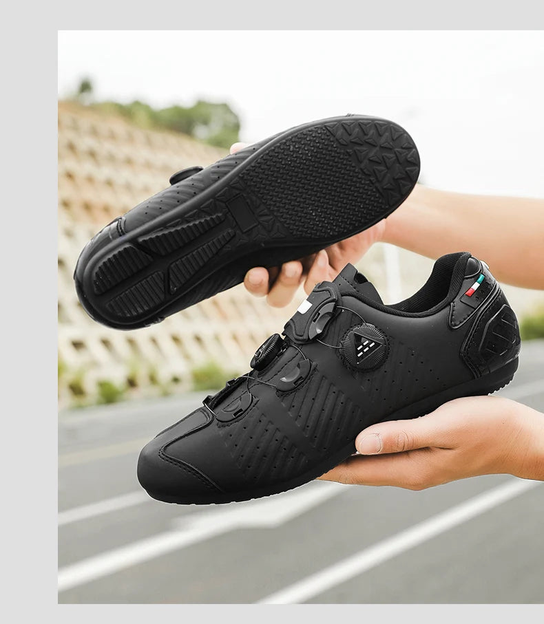 Highway bike cycling shoes, breathable and wear-resistant mountain bike cycling shoes, professional bike lock shoes Men or Women