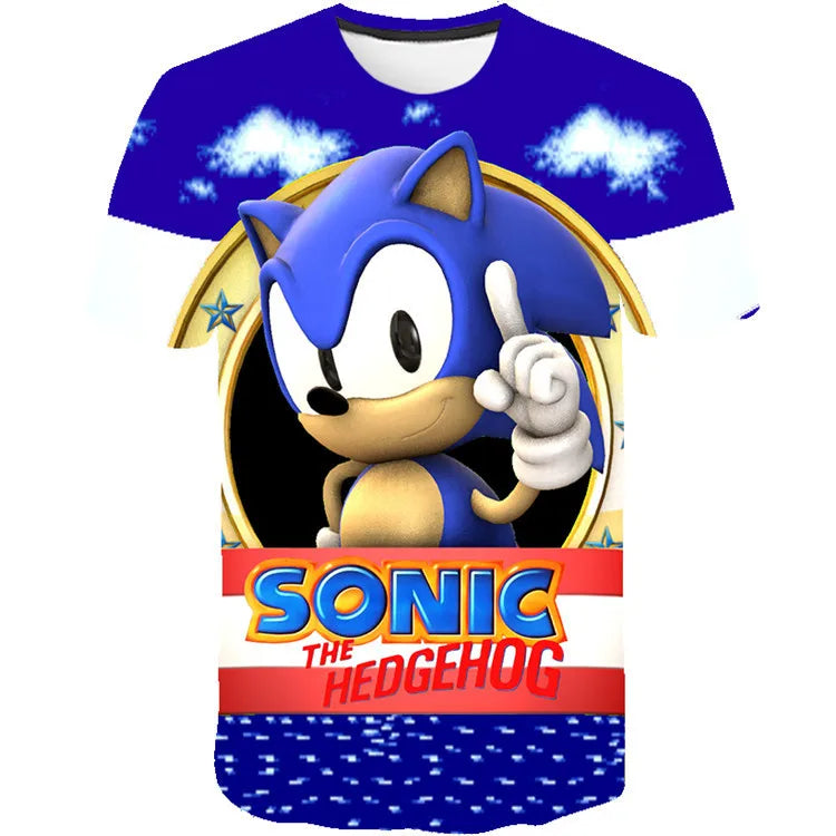 spuer speed Game 3D Character T-shirt for Boys Girls Short Sleeve Summer men women clothes Casual Tee tops
