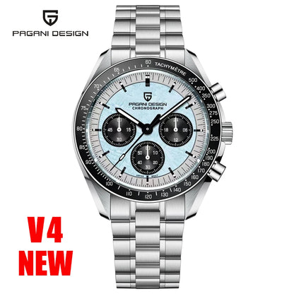 PAGANI DESIGN Moon Men's Watches Gold Luxury Quartz Watch Men Speed Sports Chronograph AR Sapphire Waterproof Luminous Man Gift