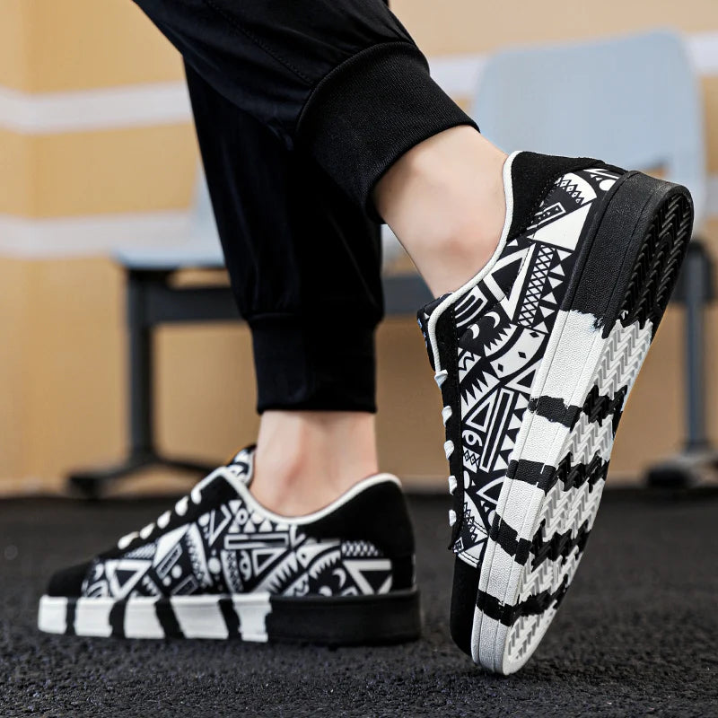YRZL Skateboard Shoes Men Canvas Sneakers Casual Breathable Walking Shoes Lightweight Flat Shoes for Men Street Trend Sport Shoe