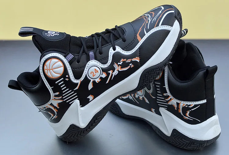 Sales Basketball Shoes Men High-top Sports Outdoor Cushioning Hombre Athletic Male Shoes Comfortable White Sneakers zapatillas