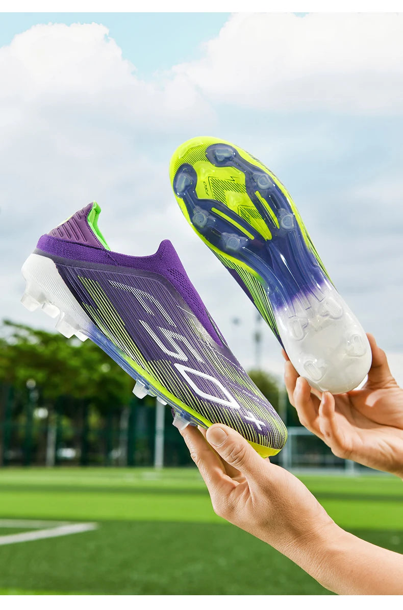 New Men Football Boots Match Cleats High-quality Futsal Indoor Sneakers Non-Slip Grass Soccer Shoes Hot-selling High-top Outdoor