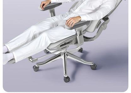 Stable Ergonomic Office Chair with Lumbar Support, Adjustable Height Computer Chair, Gaming Chair with Waist Protection, Swivel Desk Chair