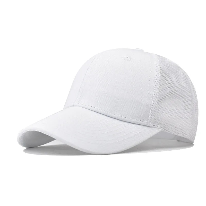 Baseballkasket til voksne Netkasket Lavt buet skygge Hat Unisex Sommerhat Åndbar hat med skygge Forår/efterår-kasket Hiphop-kasket med tæt pasform