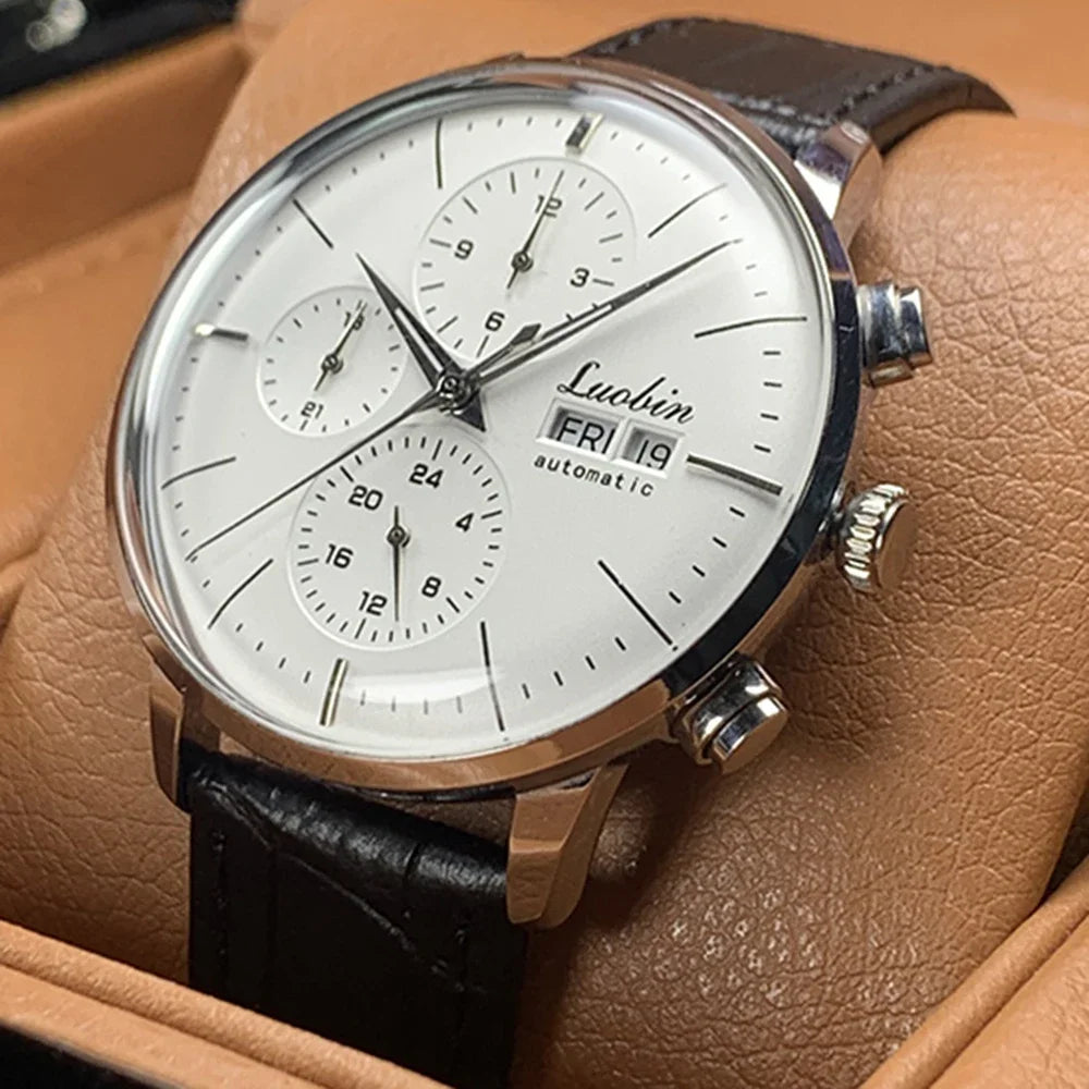 Luxury Men Watch Automatic Mechanical Watches Self Winding Business Stainless Steel Luminous Wristwatch Relojes Para Hombre 2020