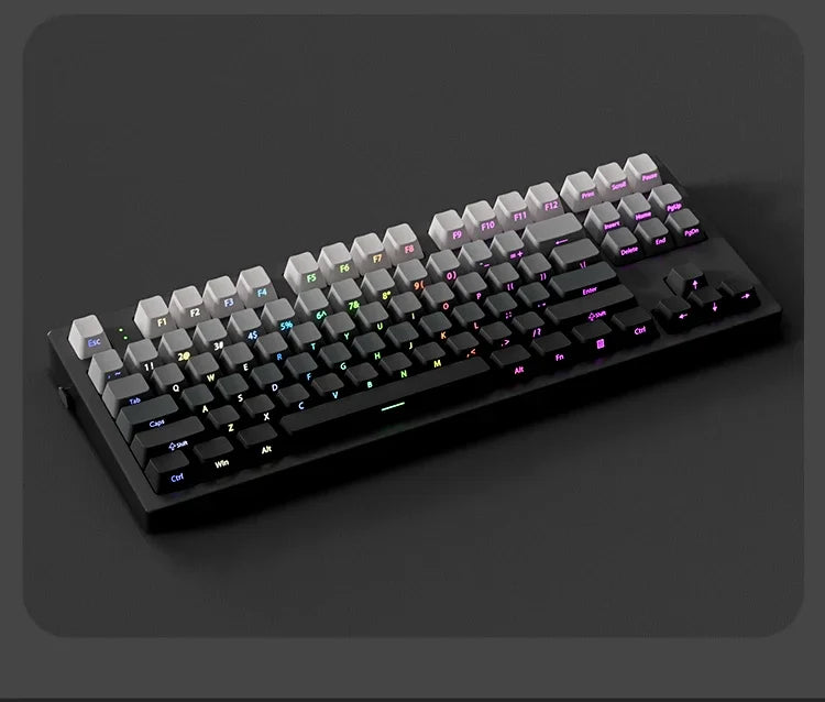 2025 Original Daylight PBT Translucent Keycaps Set – 136 OEM Side-Engraved Keycaps for 60/84/98/108 Mechanical Keyboards, MX Switch Compatible