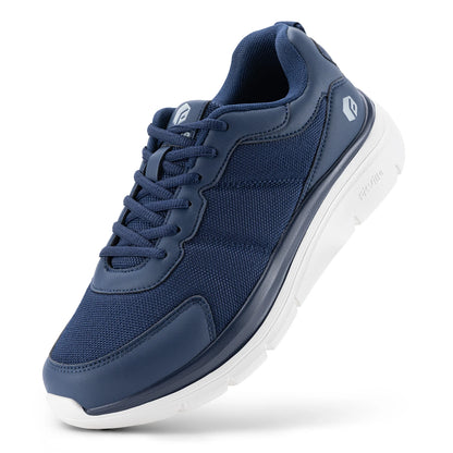 FitVille Men's Walking Shoes Wide Width Max Cushioning Lightweight Sneakers Sport Shoes for Plantar Fasciitis Pain Relief