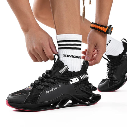 Chaussures de course pour homme : nouvelles baskets en maille respirante, semelle antidérapante et résistante à l'usure, pour le sport quotidien, tendance, mode et décontractées