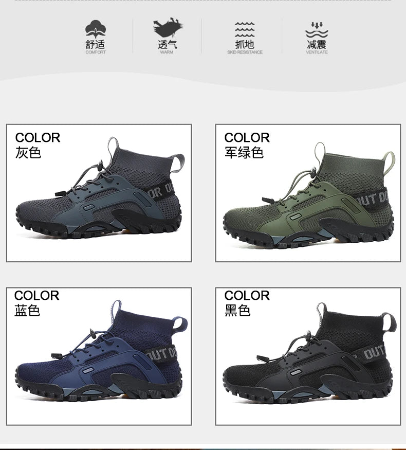 Chaussures de sport outdoor pour homme très vendues : chaussures d'escalade, de randonnée, de plage et de rivière, chaussures de sport décontractées, pointures 38 à 48#