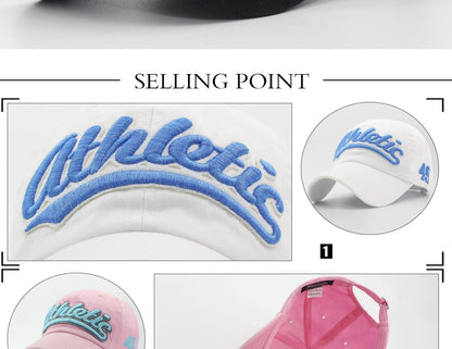 Baseballkappe mit großer Buchstabenstickerei für Herren, Sommer, Freizeit, Damenmode, Snapback, Baumwollkappen, Schirm, Hip-Hop-Mütze, Herbst, verstellbar