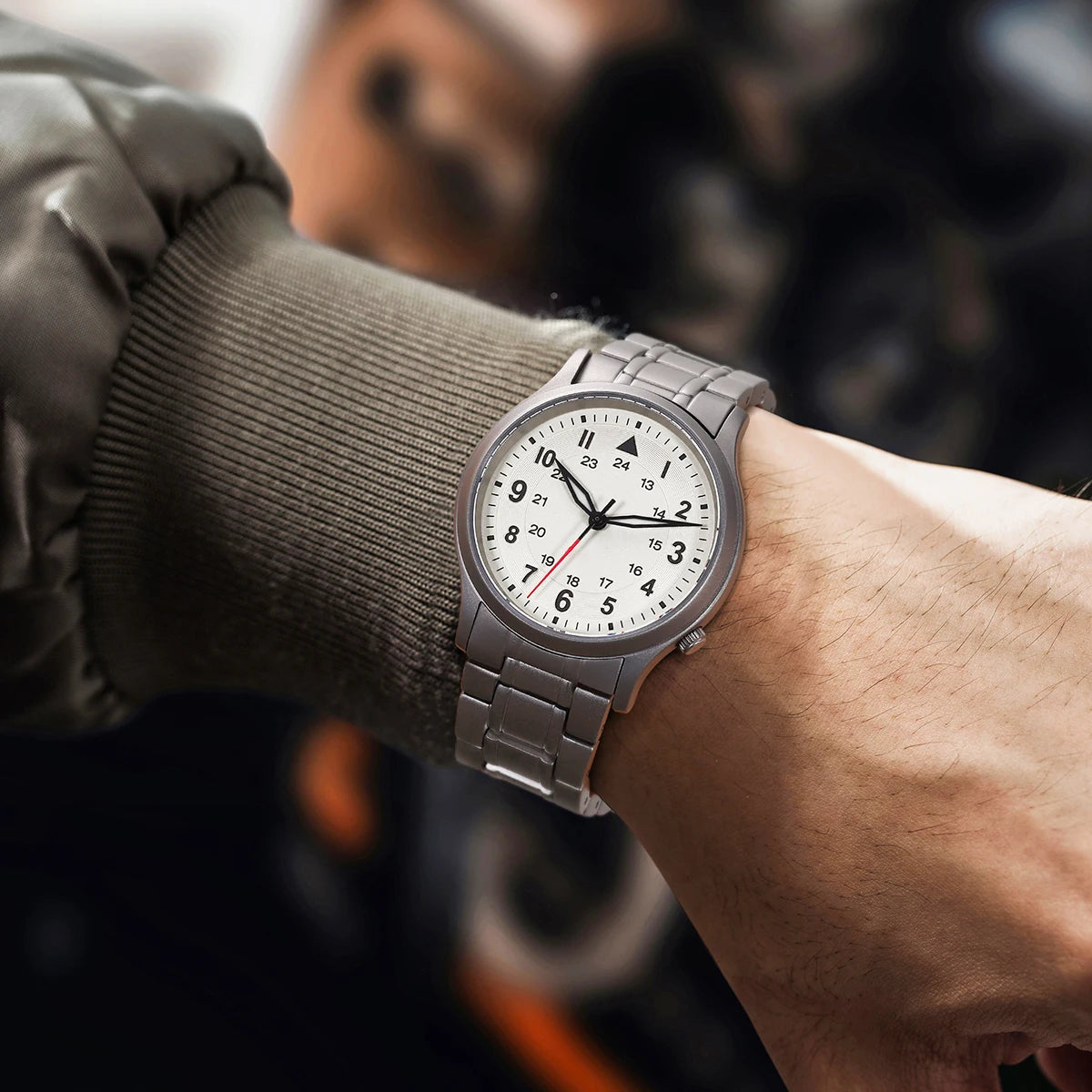 BERNY Full Titanium Watches for Men Quartz Men's Watch Lightweight Sapphire Super Luminous VH31 Sport Field Wristwatches