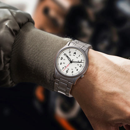 BERNY Full Titanium Watches for Men Quartz Men's Watch Lightweight Sapphire Super Luminous VH31 Sport Field Wristwatches