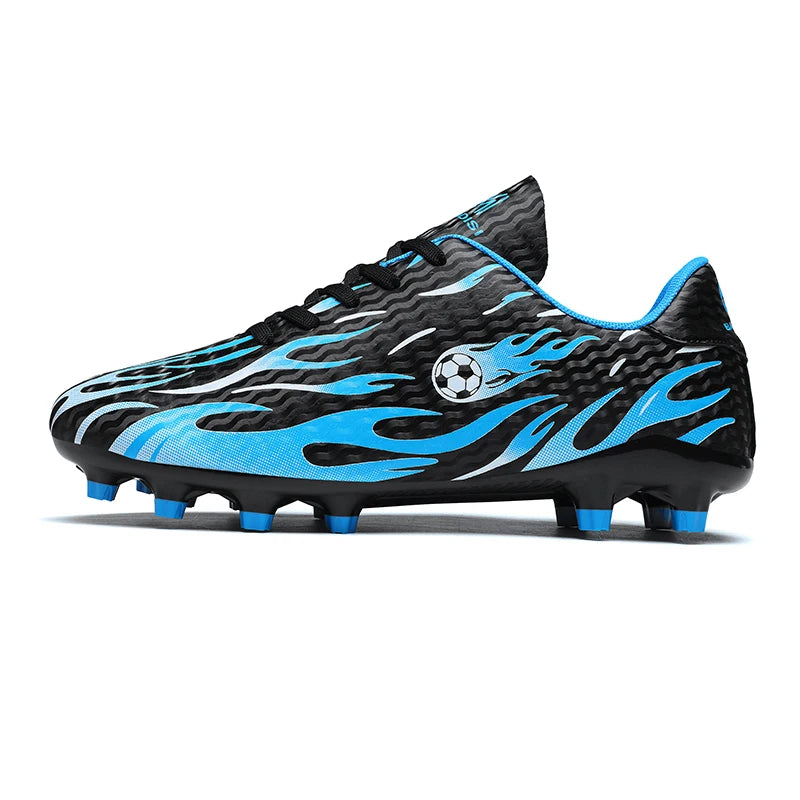 Chaussures de football professionnelles pour enfants, chaussures de foot pour hommes, basses, avec maintien de la cheville, sportives, pour jeunes, pour match et entraînement, antidérapantes, résistantes