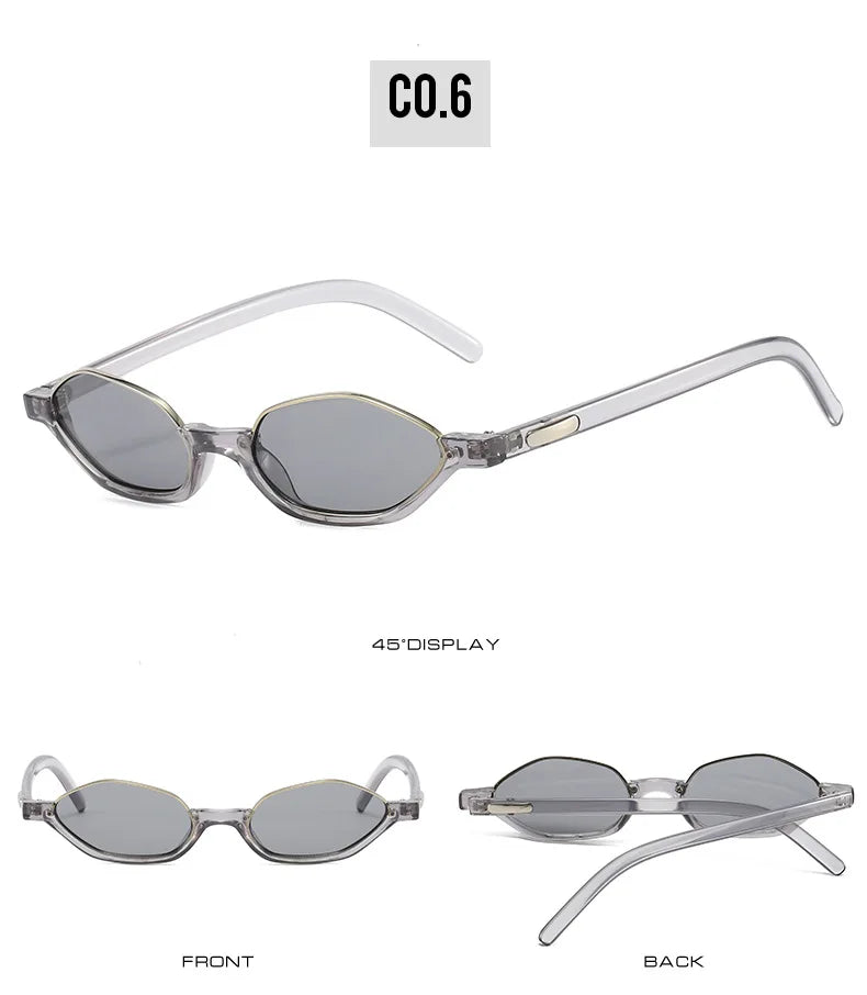 Dámské malé sluneční brýle Half Frame Designer ve stylu „cat eye“ s ochranou UV400 – značka