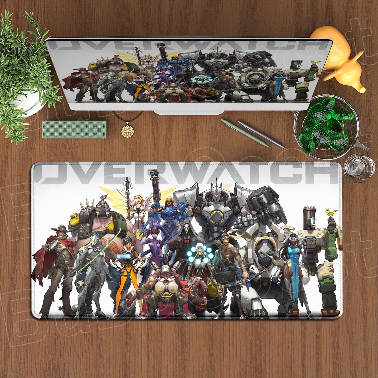 Large XXL DIY Cool  Overwatch Mouse Pad Keyboard Table Gaming Accessories Non-Slip Rubber Edge locking spped Laptop Rug desk Mat
