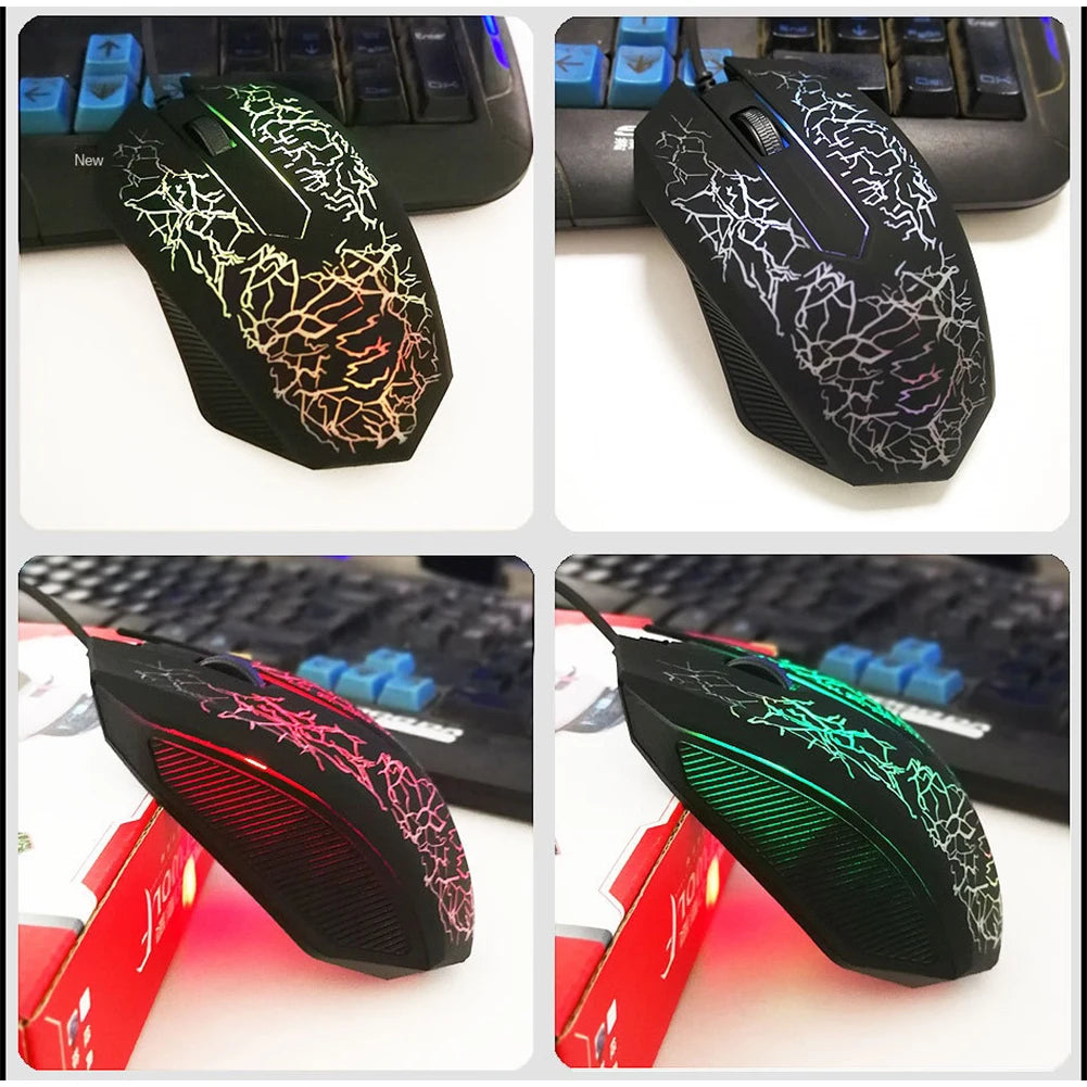 USB Wired Mouse Mouse Gamer LED Computer Gaming Mouse Colorful Professional Ultra-precise Game For Dota 2 For LOL Gamer 2400 DPI