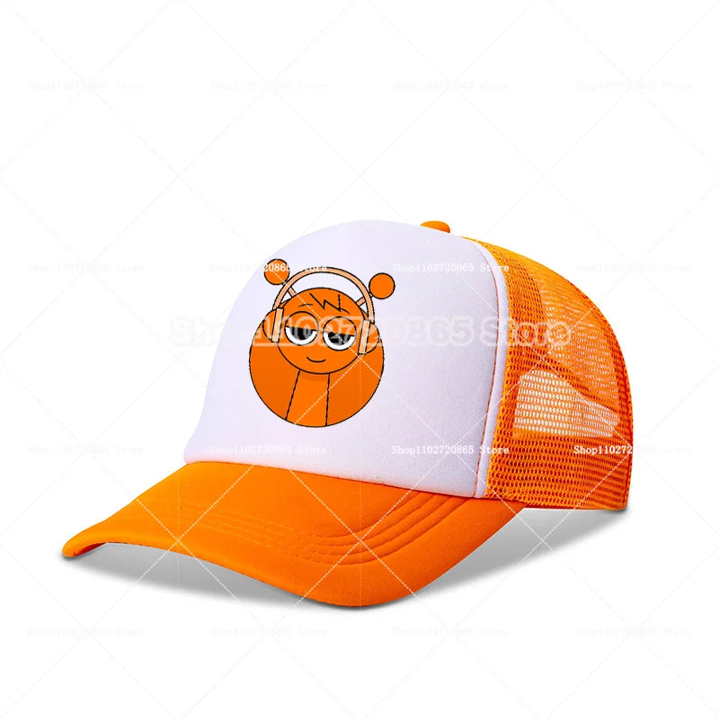Sprunkis Baseball Cap Simple Fashion Sport Casual Headwear Popular Game Anime Figure Hats Summer Sunscreen Sun Hat Birthday Gift