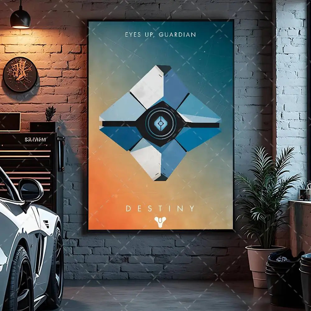 Game Destiny 2 Poster Art With Prints Home Bedroom Living Room Decoration Gift