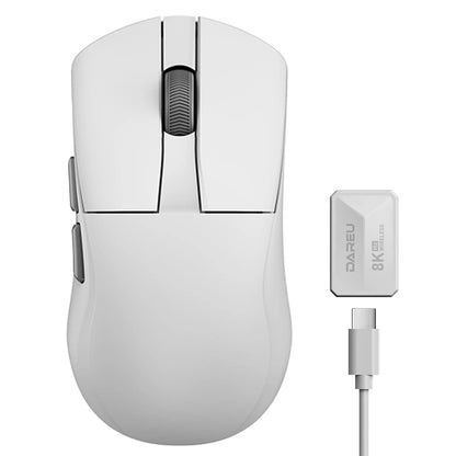 DAREU Dual-Mode Gaming Mouse 8KHz Wireless & Wired, 30,000 DPI Lightweight Gaming Mouse with AIM-750 Sensor, RGB Macro Gaming Mouse