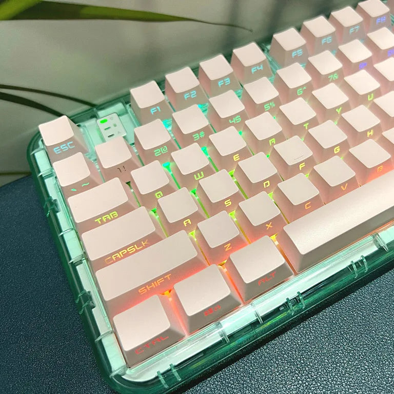 Teclas retroiluminadas con grabado lateral de 131 teclas para teclado mecánico con interruptores Cherry MX, perfil OEM, keycaps ABS personalizadas DIY