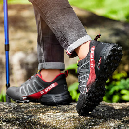 Chaussures de randonnée pour homme, imperméables, à lacets, pour le plein air ; chaussures de sport ; chaussures de vélo décontractées pour femme ; chaussures d'entraînement tactiques antidérapantes pour le terrain