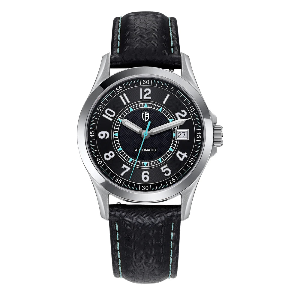 BERNY Automatic Mechanical Watches for Men 38mm Super Luminous PT5000 ST2130 High Precision Luxury Sapphire Wristwatch Easy Read