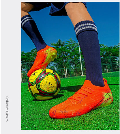 Chaussures de football pour homme en gros, crampons, baskets antidérapantes, chaussures d'entraînement de football, qualité supérieure FG, livraison directe, unisexe, adulte