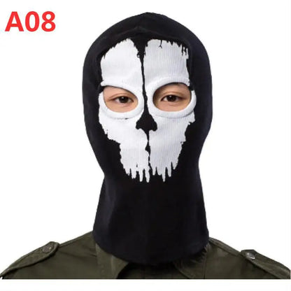 Night light cycling mask; Call of Duty Skull Mask; CS Headset; Deadpool Merchandise Warm Mask; Halloween Fun