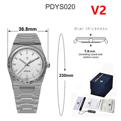 PAGANI DESIGN 2026 New 7mm Fashion Men's V2 Quartz Watch 10Bar Waterproof Stainless Steel Sapphire C3 reloj hombre Watches male