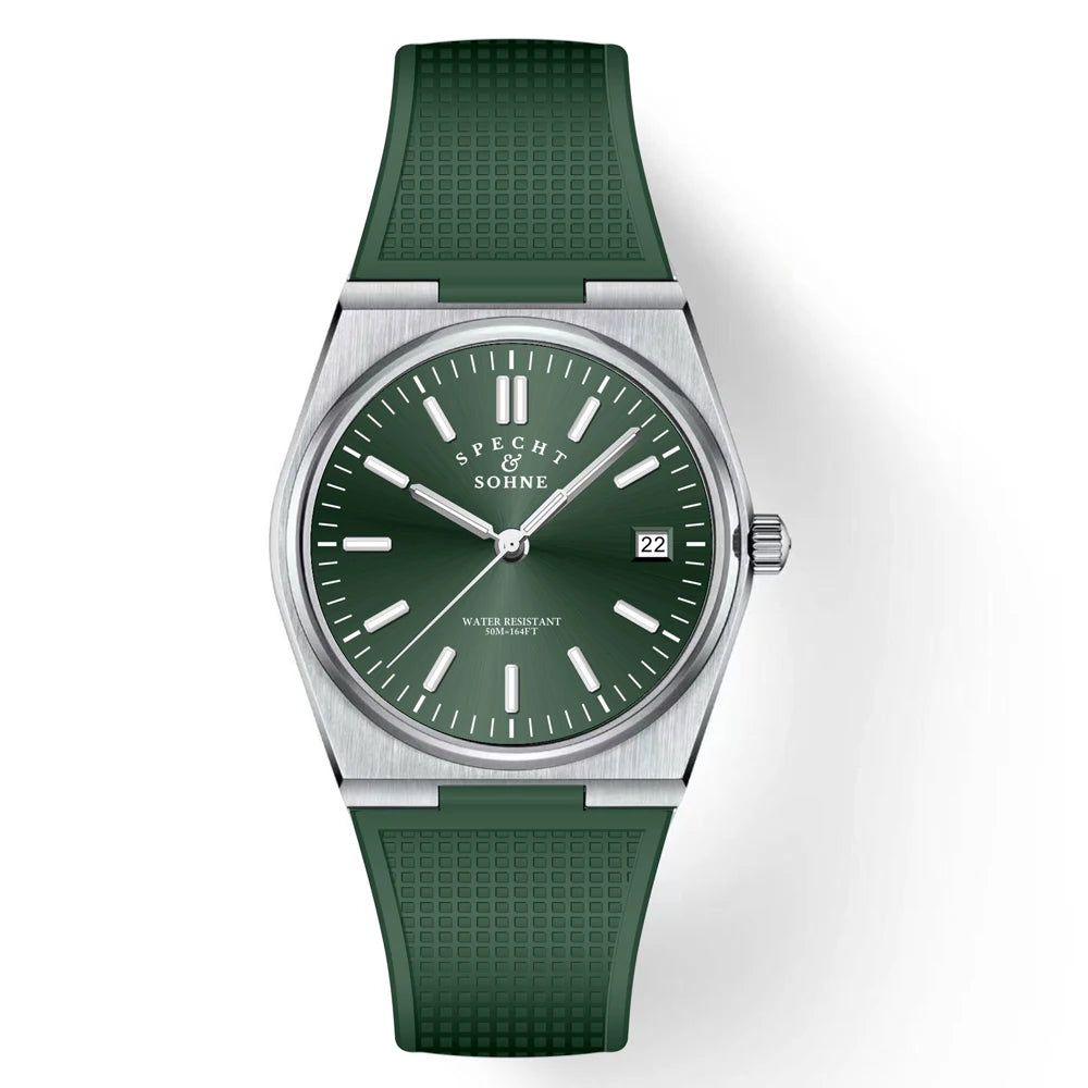 2025 New Arrivals Specht&Sohne Men's Watches Stainless Steel Sapphire Classic Quartz Men Watch Relogio Masculino 100M Waterproof