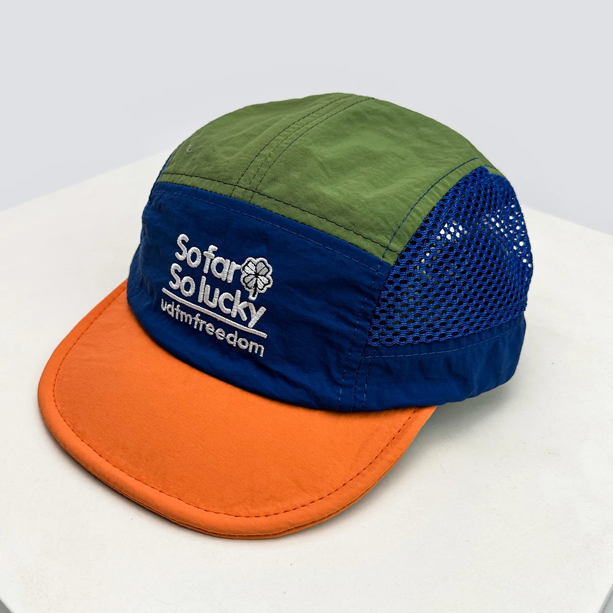 Unisex Flat Eave Embroidered Letters Baseball Hats Breathable Korean Sunshade Quick Drying Peaked Caps Niche Versatile ins