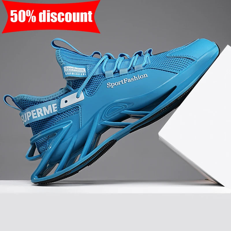 Chaussures de course pour homme : nouvelles baskets en maille respirante, semelle antidérapante et résistante à l'usure, pour le sport quotidien, tendance, mode et décontractées