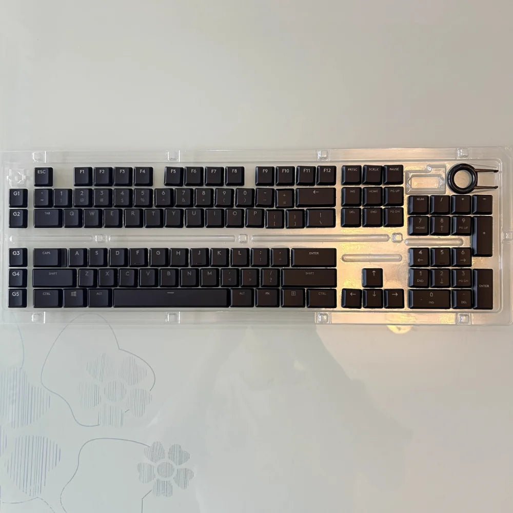 Keycap testurizzato antiscivolo trasparente retroilluminato G915 913 TKL G815 G813, compatibile con tastiera meccanica Logitech