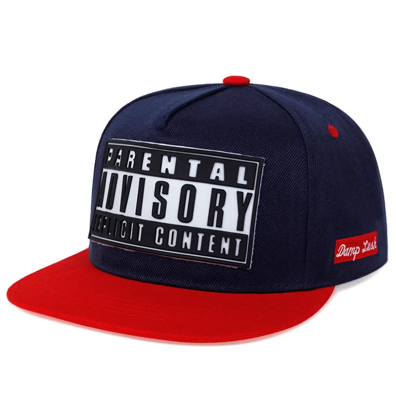 Casquette de baseball à bord plat de la marque Tide pour couple, modèle ADV, version coréenne, tendance, impression offset, casquette urbaine, protection solaire, casquette à lettres