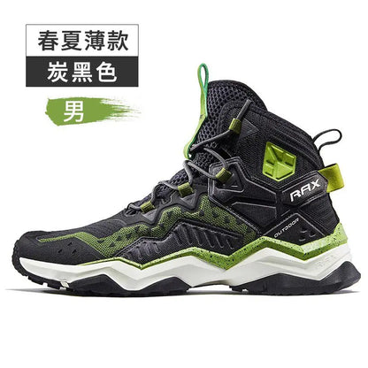 RAX winter men's and women's hiking shoes snow boots waterproof leather sports shoes super warm men's boots outdoor work shoes