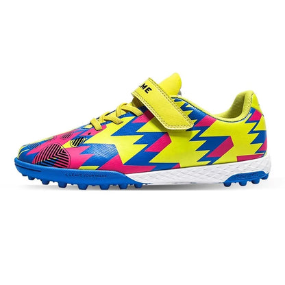 Chaussures de football pour enfants Kelme Tf Nail pour élèves du primaire – Chaussures de football à cinq sur gazon artificiel