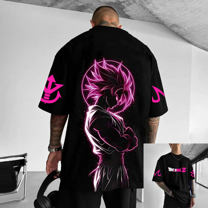 Dragon Ball Z Print Short Sleeve Cotton T-Shirt Son Goku Vegeta Men Women Clothes Harajuku Y2k Tee Vintage Summer Streetwear