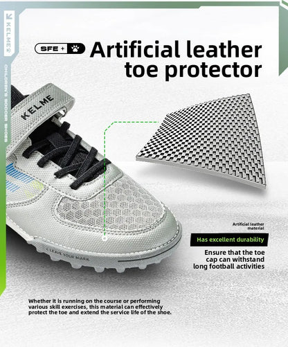 Chaussures de football pour enfants Kelme Tf Nail pour élèves du primaire – Chaussures de football à cinq sur gazon artificiel