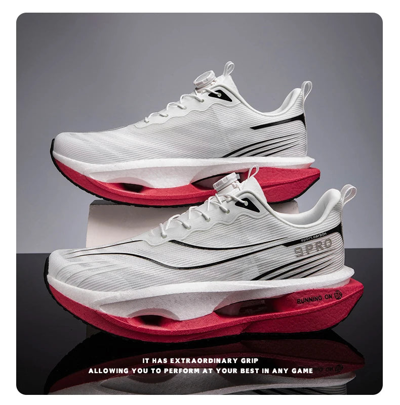 Running Shoes Carbon Board Speciality Marathon Men Sports Breathable Lightweight Women's Comfortable Athletic Nonskid Sneakers