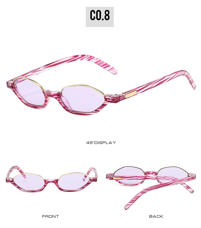 Dámské malé sluneční brýle Half Frame Designer ve stylu „cat eye“ s ochranou UV400 – značka