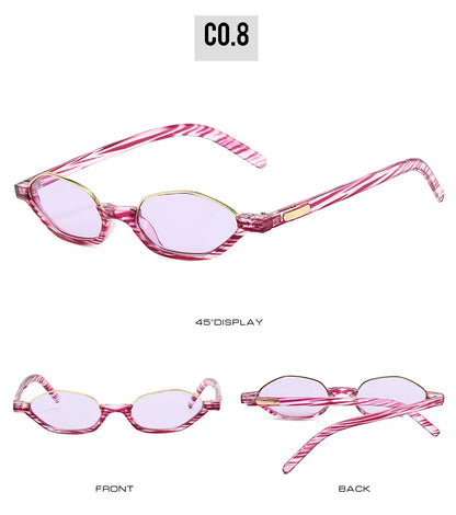 Dámské malé sluneční brýle Half Frame Designer ve stylu „cat eye“ s ochranou UV400 – značka