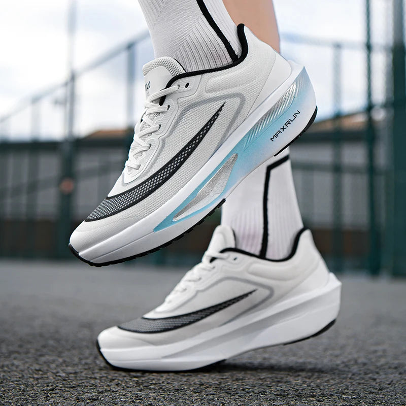 Chaussures de course pour homme : baskets d'automne respirantes, de marathon, professionnelles, légères, plates, confortables et décontractées pour homme