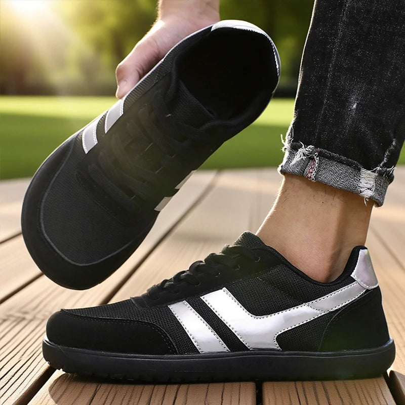 Tenis De Hombre Wide Toe Box Barefoot Shoes Minimalist Breathable Comfortable Outdoor Walking Shoe Sports Casual Blue Shoes 2025
