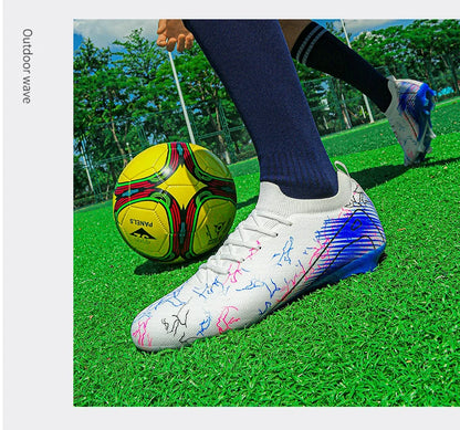 Chaussures de football pour homme en gros, crampons, baskets antidérapantes, chaussures d'entraînement de football, qualité supérieure FG, livraison directe, unisexe, adulte