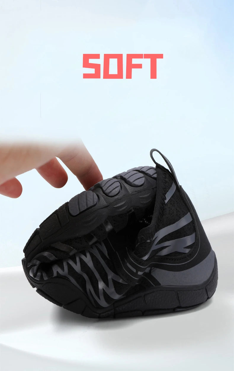 Men's Water Shoes and Women's Beach Barefoot Aqua Shoes, Quick-Dry Swimming, Wading Sports Sneakers for Upstream Boating, Fishing, Surfing