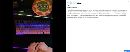 Tastiera meccanica wireless MCHOSE G75 Pro, layout 75%, montaggio gasket, 5 strati di smorzamento, retroilluminazione RGB, tri-mode, hot-swappable