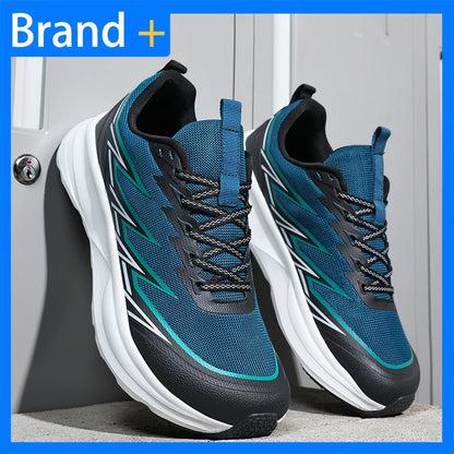 Chaussures de sport pour homme, forme large, confortables, en mesh respirant, pour le fitness en plein air et les trajets quotidiens, polyvalentes