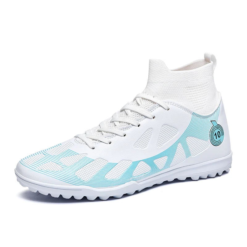 Professional Sports Football Shoes TF Broken Nail Teenagers Durable Wear Resisting Training Shoes Adult High-Tops Soccer Shoes