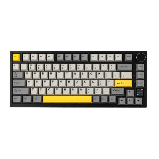 Ajazz AK820 Pro 75% Gasket-mounted Wired/Bluetooth 5.1/2.4G Wireless Mechanical Keyboard with TFT Screen for Win/Mac