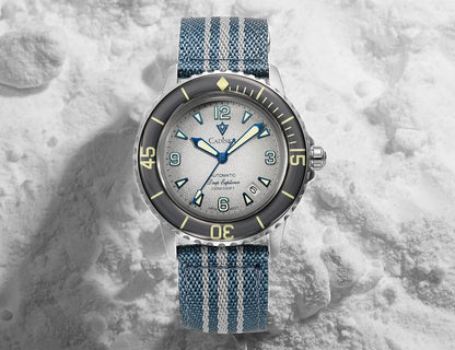 CADISEN Deep Explorer MIYOTA 8215 Automatic Mechanical Watch Man Canvas Strap Wristwatch Luxury Luminous Waterproof Watches